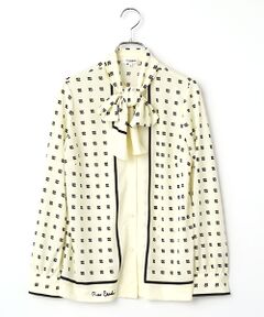 pierre cardin signe / ピエール・カルダン シーニュ シャツ・ブラウス | Abstract rose プリントブラウス