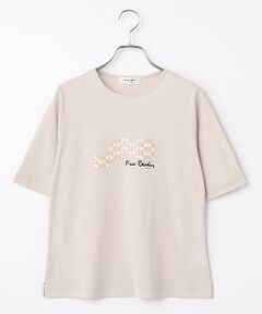 pierre cardin signe / ピエール・カルダン シーニュ Tシャツ | 強撚フライス幾何柄カットソー