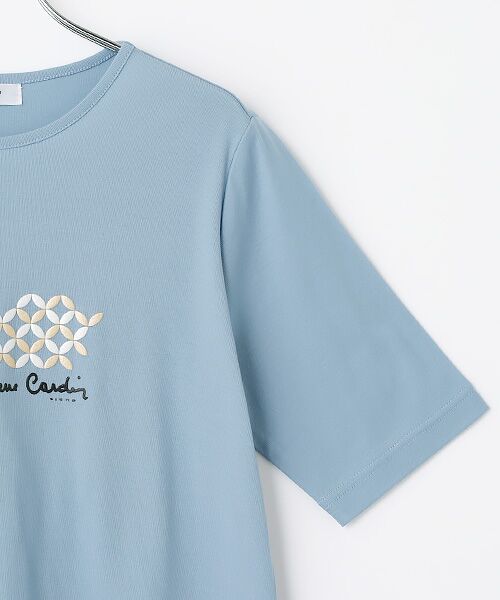 pierre cardin signe / ピエール・カルダン シーニュ Tシャツ | 強撚フライス幾何柄カットソー | 詳細4