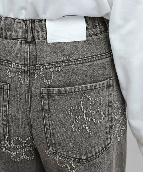 PINK-latte / ピンク ラテ その他パンツ | フラワー柄デニムロングパンツ | 詳細6