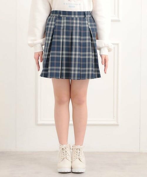 PINK-latte / ピンク ラテ ミニ・ひざ丈スカート | 微起毛プリーツスカート | 詳細1