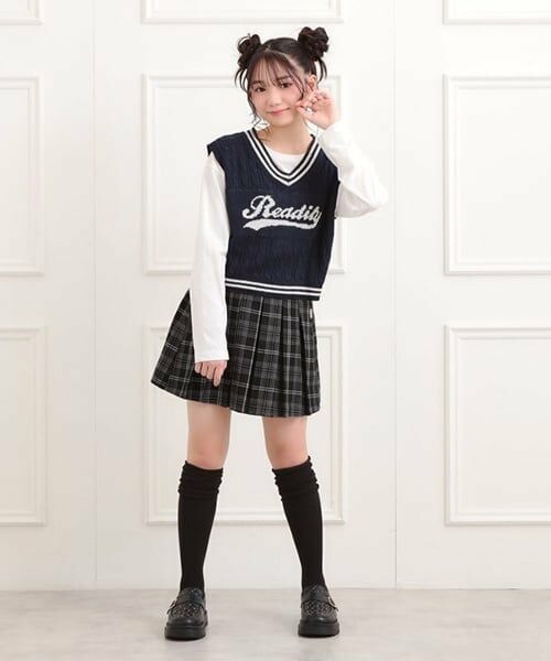 PINK-latte / ピンク ラテ ミニ・ひざ丈スカート | 微起毛プリーツスカート | 詳細17