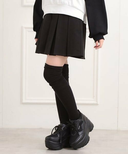 PINK-latte / ピンク ラテ ミニ・ひざ丈スカート | 微起毛プリーツスカート | 詳細8