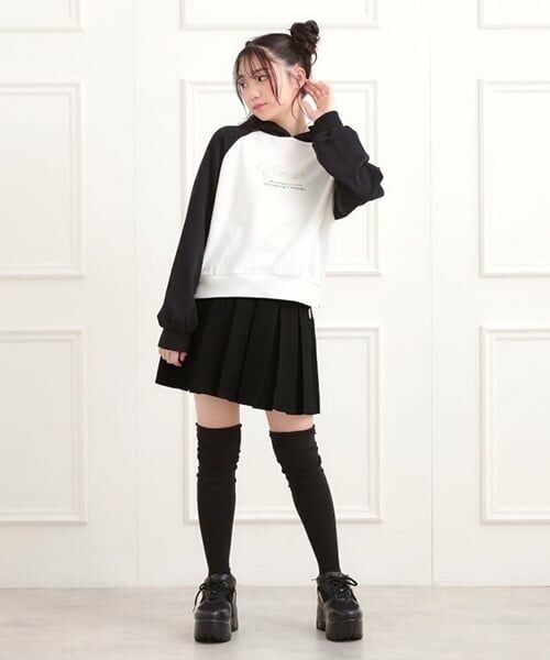 PINK-latte / ピンク ラテ ミニ・ひざ丈スカート | 微起毛プリーツスカート | 詳細9