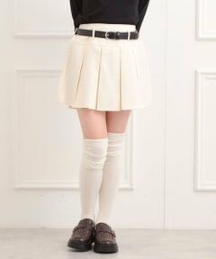 PINK-latte / ピンク ラテ ミニ・ひざ丈スカート | ベルト付きプリーツスカート