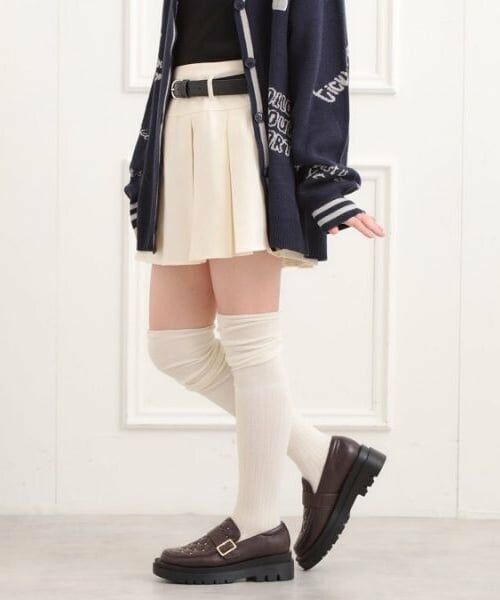 PINK-latte / ピンク ラテ ミニ・ひざ丈スカート | ベルト付きプリーツスカート | 詳細10