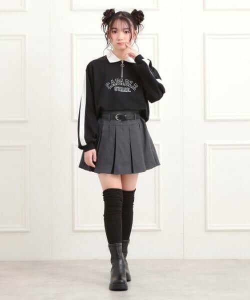 PINK-latte / ピンク ラテ ミニ・ひざ丈スカート | ベルト付きプリーツスカート | 詳細14