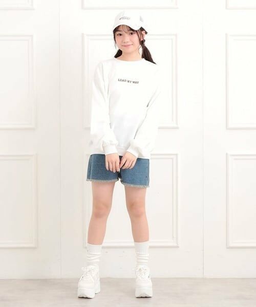 PINK-latte / ピンク ラテ スウェット | ボアくまちゃんアップリケ裏起毛トレーナー | 詳細10