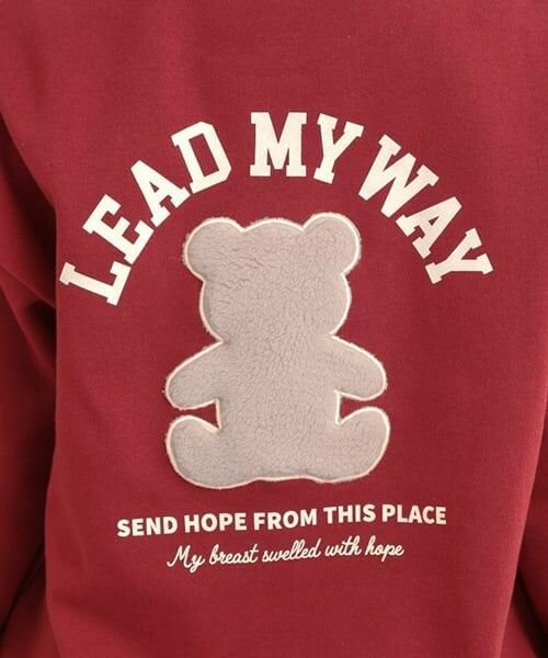 PINK-latte / ピンク ラテ スウェット | ボアくまちゃんアップリケ裏起毛トレーナー | 詳細23