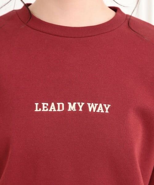 PINK-latte / ピンク ラテ スウェット | ボアくまちゃんアップリケ裏起毛トレーナー | 詳細5