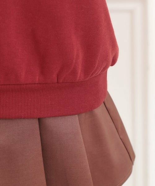 PINK-latte / ピンク ラテ スウェット | ボアくまちゃんアップリケ裏起毛トレーナー | 詳細7