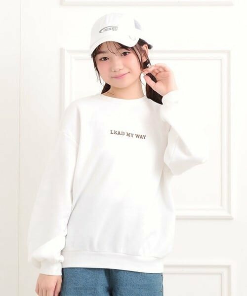 PINK-latte / ピンク ラテ スウェット | ボアくまちゃんアップリケ裏起毛トレーナー | 詳細8