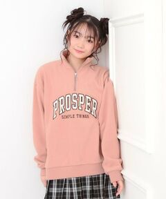 PINK-latte / ピンク ラテ スウェット | ハーフジップフリーストレーナー