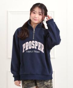 PINK-latte / ピンク ラテ スウェット | ハーフジップフリーストレーナー