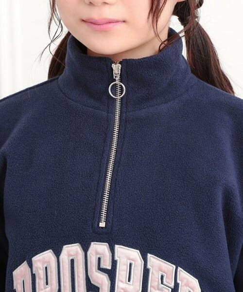 PINK-latte / ピンク ラテ スウェット | ハーフジップフリーストレーナー | 詳細4