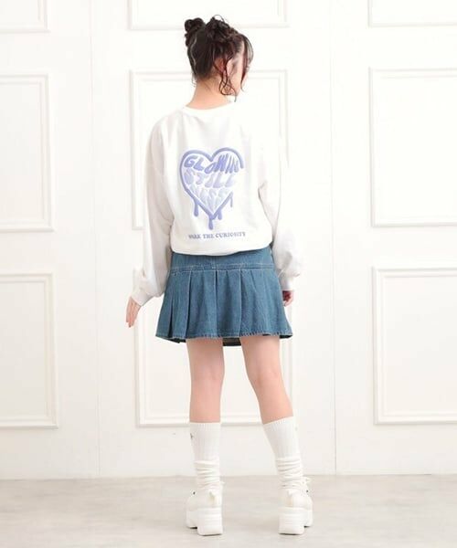 PINK-latte / ピンク ラテ スウェット | メルトハートビッグチュニックトレーナー | 詳細10