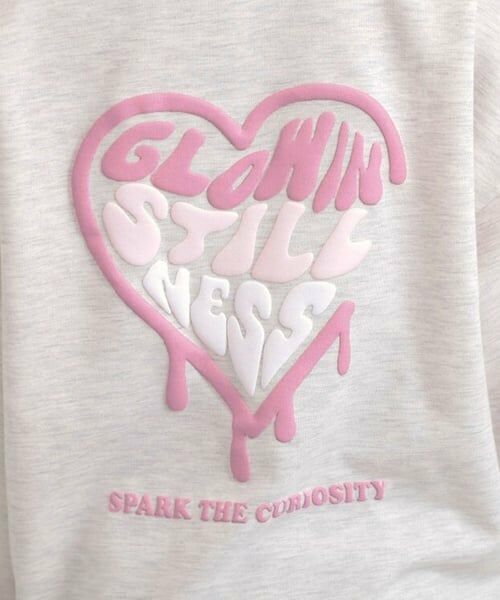 PINK-latte / ピンク ラテ スウェット | メルトハートビッグチュニックトレーナー | 詳細15