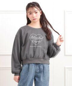 PINK-latte / ピンク ラテ スウェット | チュール重ねミニ裏毛トレーナー