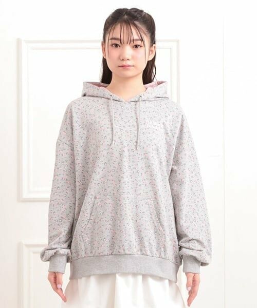 PINK-latte / ピンク ラテ パーカー | バック発泡プリントパーカー | 詳細1