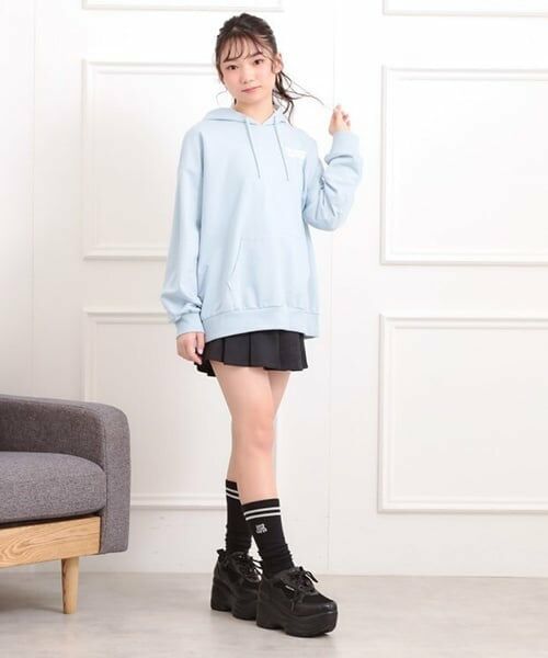 PINK-latte / ピンク ラテ パーカー | バック発泡プリントパーカー | 詳細15