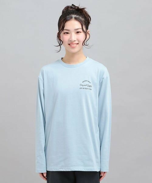 PINK-latte / ピンク ラテ Tシャツ | 発泡クリームくまちゃんロンT | 詳細1