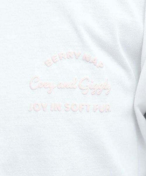 PINK-latte / ピンク ラテ Tシャツ | 発泡クリームくまちゃんロンT | 詳細11