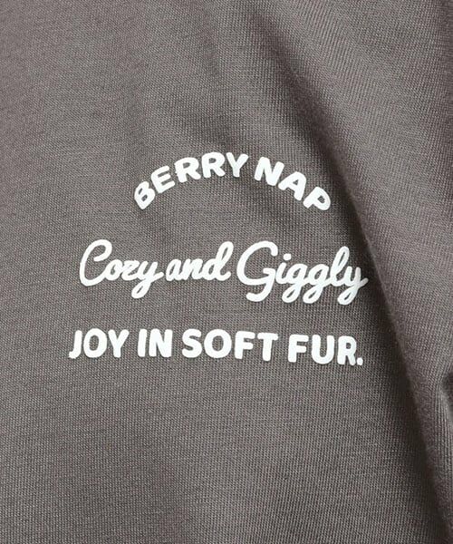 PINK-latte / ピンク ラテ Tシャツ | 発泡クリームくまちゃんロンT | 詳細15