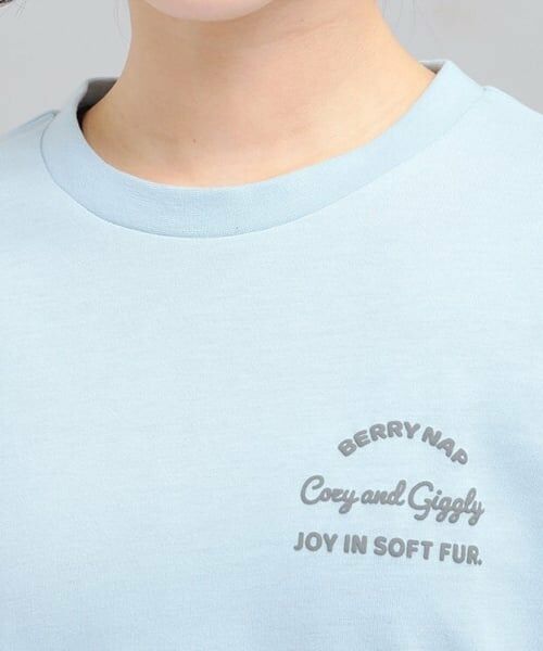 PINK-latte / ピンク ラテ Tシャツ | 発泡クリームくまちゃんロンT | 詳細4