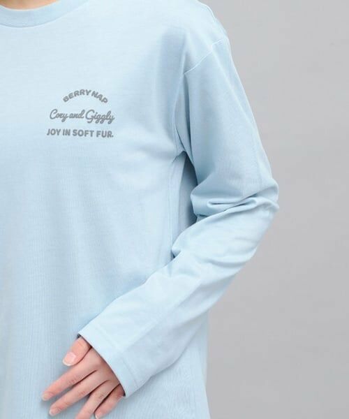 PINK-latte / ピンク ラテ Tシャツ | 発泡クリームくまちゃんロンT | 詳細5