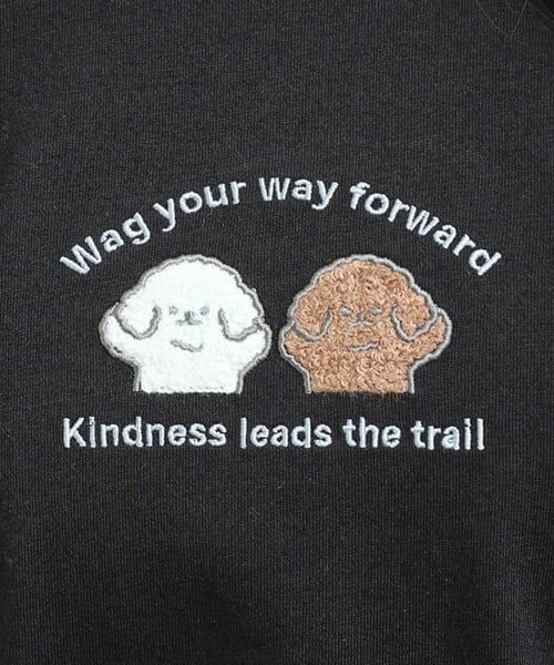 PINK-latte / ピンク ラテ Tシャツ | プチプラワンちゃんサガラロンT | 詳細10