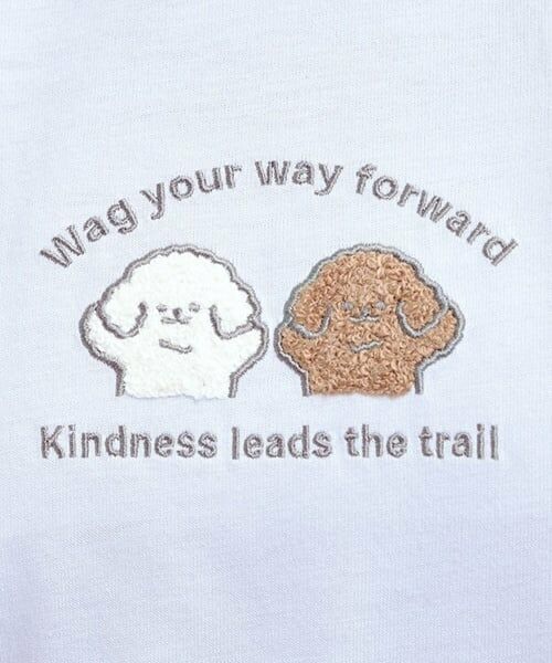 PINK-latte / ピンク ラテ Tシャツ | プチプラワンちゃんサガラロンT | 詳細14