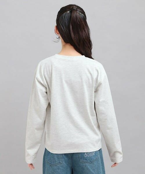 PINK-latte / ピンク ラテ Tシャツ | プチプラワンちゃんサガラロンT | 詳細3