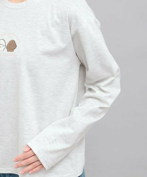 PINK-latte / ピンク ラテ Tシャツ | プチプラワンちゃんサガラロンT | 詳細5