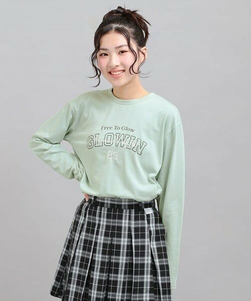 PINK-latte / ピンク ラテ Tシャツ | プチプラカレッジロゴT | 詳細11