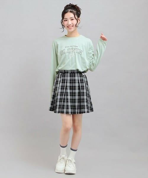 PINK-latte / ピンク ラテ Tシャツ | プチプラカレッジロゴT | 詳細12