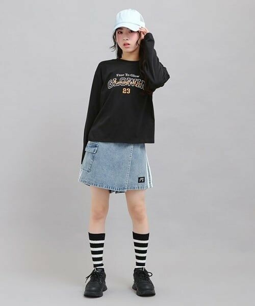 PINK-latte / ピンク ラテ Tシャツ | プチプラカレッジロゴT | 詳細16