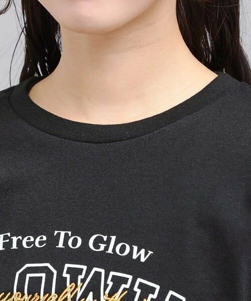 PINK-latte / ピンク ラテ Tシャツ | プチプラカレッジロゴT | 詳細4