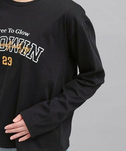 PINK-latte / ピンク ラテ Tシャツ | プチプラカレッジロゴT | 詳細5