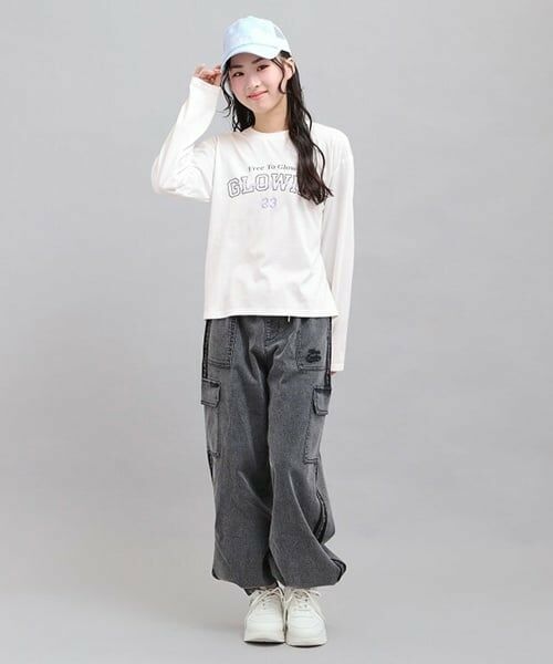 PINK-latte / ピンク ラテ Tシャツ | プチプラカレッジロゴT | 詳細9