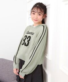 PINK-latte / ピンク ラテ パーカー | 【セットアイテム】メッシュニットパーカー＋ロンT