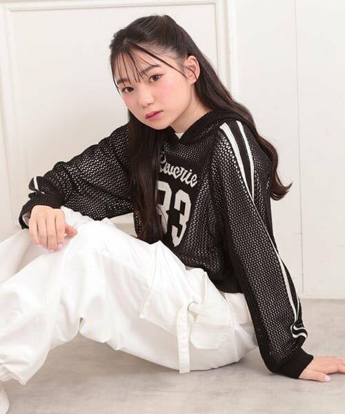 PINK-latte / ピンク ラテ パーカー | 【セットアイテム】メッシュニットパーカー＋ロンT | 詳細21