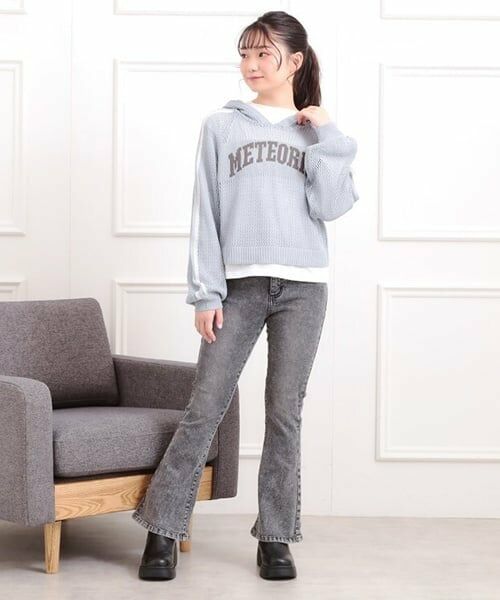 PINK-latte / ピンク ラテ パーカー | 【セットアイテム】メッシュニットパーカー＋ロンT | 詳細25