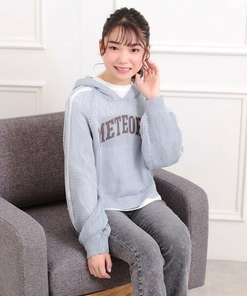 PINK-latte / ピンク ラテ パーカー | 【セットアイテム】メッシュニットパーカー＋ロンT | 詳細26