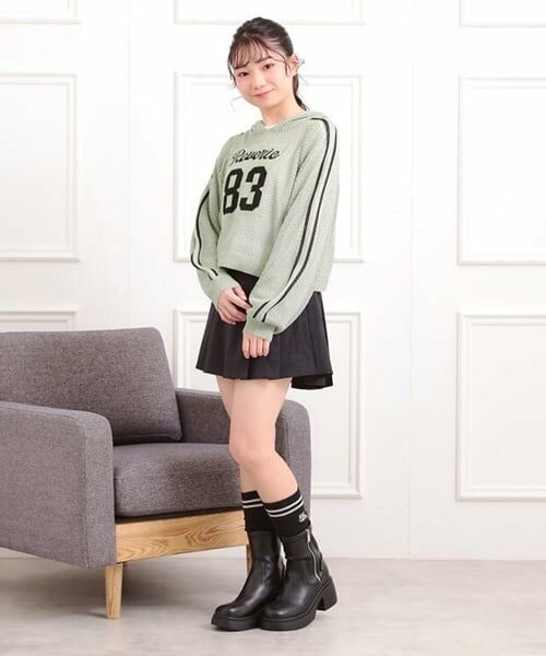 PINK-latte / ピンク ラテ パーカー | 【セットアイテム】メッシュニットパーカー＋ロンT | 詳細30