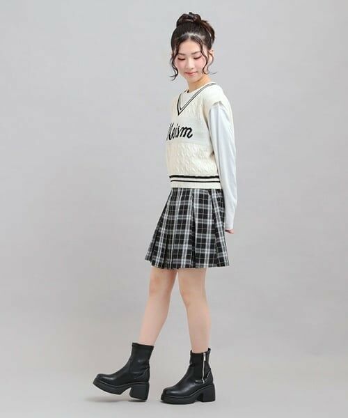 PINK-latte / ピンク ラテ Tシャツ | 【セットアイテム】ニットベスト＋ロンT | 詳細8