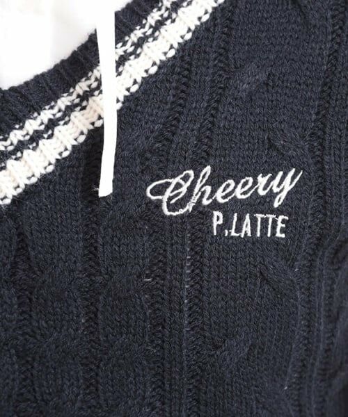 PINK-latte / ピンク ラテ シャツ・ブラウス | ニットベストレイヤード長袖シャツ | 詳細19