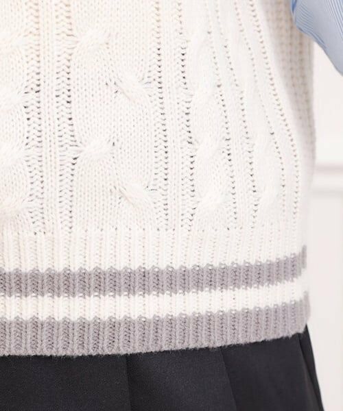 PINK-latte / ピンク ラテ シャツ・ブラウス | ニットベストレイヤード長袖シャツ | 詳細7