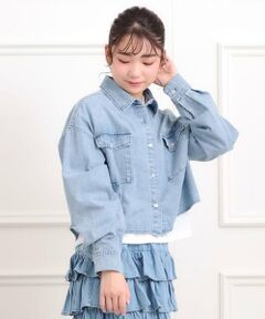 PINK-latte / ピンク ラテ シャツ・ブラウス | 【セットアイテム】短丈デニムシャツ＋ロンT