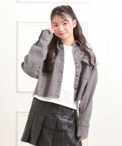 PINK-latte / ピンク ラテ シャツ・ブラウス | 【セットアイテム】短丈デニムシャツ＋ロンT