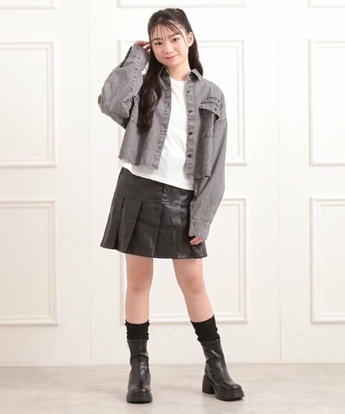 PINK-latte / ピンク ラテ シャツ・ブラウス | 【セットアイテム】短丈デニムシャツ＋ロンT | 詳細16